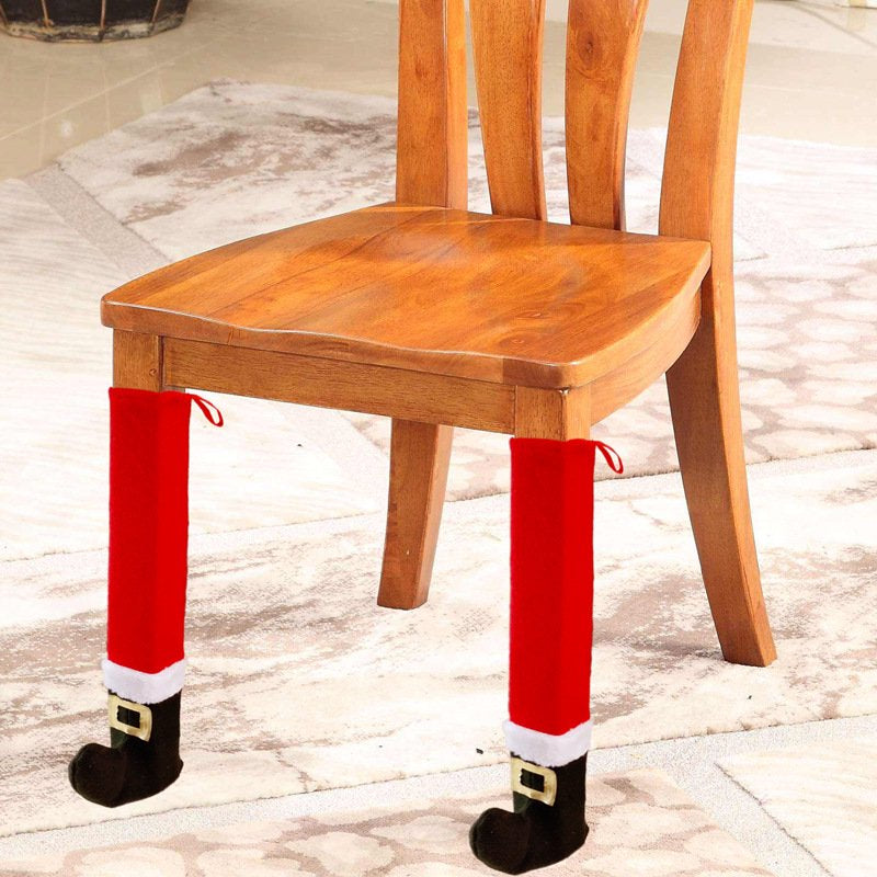 Non-Slip Santa Claus Chair Foot Socks Table Legs Cover Ornament for Christmas Xmas Year Party Decoration Supply New Home Home & Garden > Decor > Seasonal & Holiday Decorations& Garden > Decor > Seasonal & Holiday Decorations ALEXTREME   