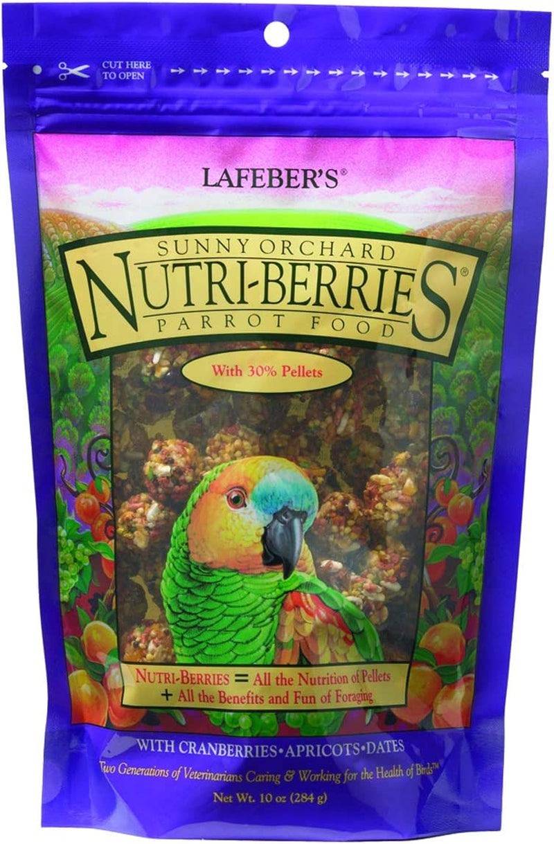 Lafeber Tropical Fruit Nutri-Berries Pet Bird Food, Made with Non-Gmo and Human-Grade Ingredients, for Parrots, 3 Lb Animals & Pet Supplies > Pet Supplies > Bird Supplies > Bird Food LAFEBER'S Sunny Orchard 10 Ounce (Pack of 1) 
