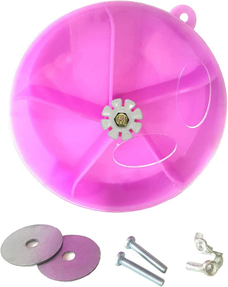 Bird Creative Foraging System Wheel Seed Food Ball Rotate Training Toy for Small and Medium Parrots Parakeet Cockatiel Conure (Purple) Animals & Pet Supplies > Pet Supplies > Bird Supplies > Bird Toys Wontee   