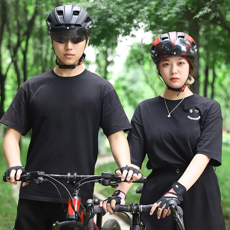 Mengk Bike Helmets MTB Road Bicycle Helmets Safety Cap Biking Protections Helmets with Glass Sporting Goods > Outdoor Recreation > Cycling > Cycling Apparel & Accessories > Bicycle Helmets MengK   
