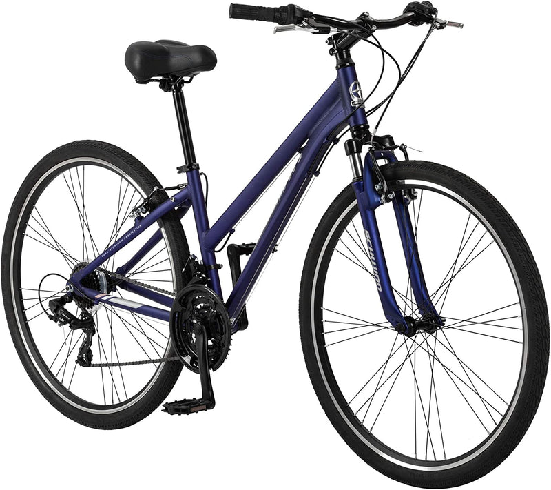Schwinn Network 1.5 Womens Hybrid Bike, 700C Wheels, 15-Inch Frame, 21-Speed, Alloy Linear Pull Brakes, Navy Sporting Goods > Outdoor Recreation > Cycling > Bicycles Pacific Cycle, Inc.   