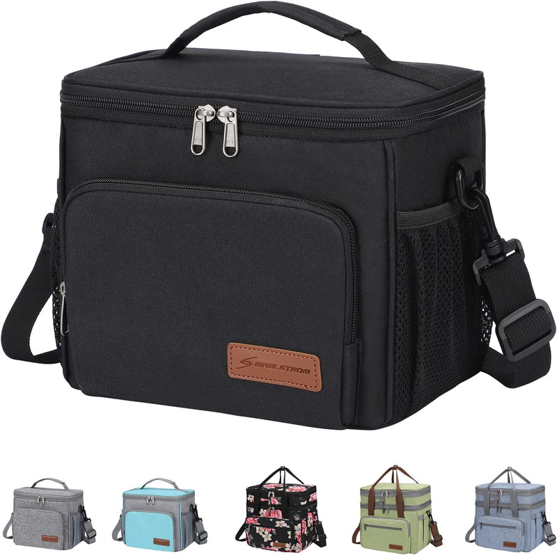 Maelstrom Lunch Bag Women,Insulated Lunch Box for Men/Women,Expandable Double Deck Lunch Cooler Bag,Lightweight Leakproof Lunch Tote Bag with Side Tissue Pocket,Suit for Work School 18L,Green Home & Garden > Lighting > Lighting Fixtures > Chandeliers Maelstrom 8L Black 8L 