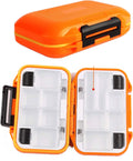 LESOVI Fishing Lure Boxes, -Waterproof Portable Tackle Box Organizer with Storing Tackle Set Plastic Storage - Mini Utility Lures Fishing Box, Small Organizer Box Containers for Trout, Jewelry, Bead… Sporting Goods > Outdoor Recreation > Fishing > Fishing Tackle LESOVI A-Orange-S  