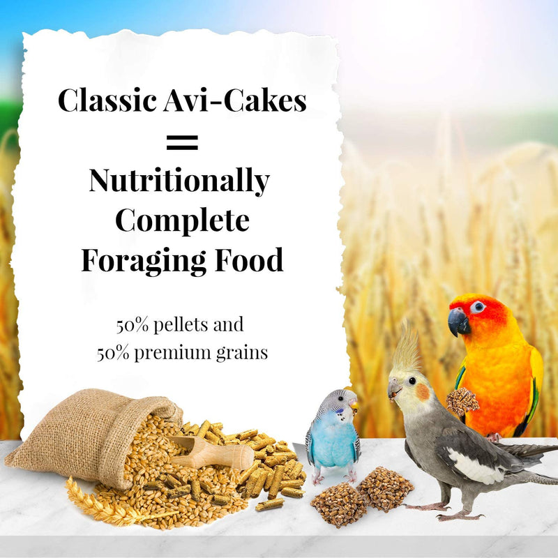 LAFEBER'S Classic Avi-Cakes Pet Bird Food, Made with Non-Gmo and Human-Grade Ingredients, for Cockatiels Conures Parakeets (Budgies) Lovebirds, 20 Lb Animals & Pet Supplies > Pet Supplies > Bird Supplies > Bird Food LAFEBER'S   