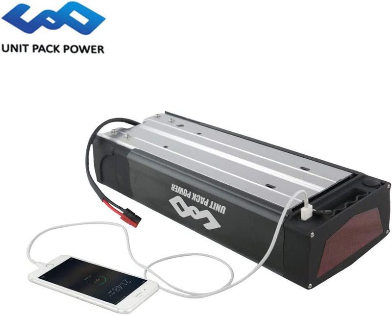 Unitpackpower 48V 52V Ebike Battery - 20Ah 18Ah 15Ah Luggage Rack Battery Fot 1500W 1200W 1000W 750W Bafang Mid Drive Ebiking Violarmart and Other Ebike Conversion Wheel Kit(W/Charger & BMS Board) Sporting Goods > Outdoor Recreation > Cycling > Bicycles Unit Pack Power   