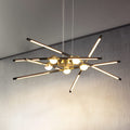 Modern Sputnik Chandeliers LED Chandelier Ceiling Light Black and Gold Chandelier Easy to Install Embedded Pendant Lights New Art Hanging Lamps for Dining Room,Kitchen,Bedroom,Living Room (12 Heads ) Home & Garden > Lighting > Lighting Fixtures > Chandeliers Fang Yan Mei 10head-dimmable  