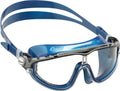 Cressi Adult Wide View Silicone Anti-Uv Swimming Mask Skylight: Created in Italy Sporting Goods > Outdoor Recreation > Boating & Water Sports > Swimming > Swim Goggles & Masks Cressi Blue/Black/Grey Clear Lens 