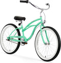 Firmstrong Urban Lady Beach Cruiser Bicycle (24-Inch, 26-Inch, and Ebike) Sporting Goods > Outdoor Recreation > Cycling > Bicycles Firmstrong Mint Green w/ Black Seat 13.5 inch / Medium 