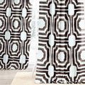 HPD Half Price Drapes Printed Cotton Curtains for Living Room 50 X 96 (1 Panel), PRTW-D24A-96, Ikat Blue Home & Garden > Decor > Window Treatments > Curtains & Drapes HPD Half Price Drapes Brown 50 in x 108 in 