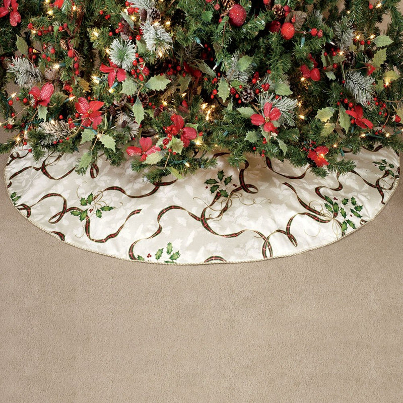 Lenox Holiday Nouveau Christmas Tree Skirt Home & Garden > Decor > Seasonal & Holiday Decorations > Christmas Tree Skirts Arlee   
