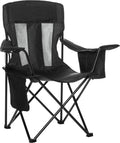 Portable Folding Camping Chair with Carrying Bag Home & Garden > Lighting > Lighting Fixtures > Chandeliers KOL DEALS Black Mesh 