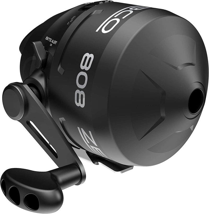 Zebco 808 Spincast Fishing Reel, Powerful All-Metal Gears, Quickset Anti-Reverse and Bite Alert, Pre-Spooled with 20-Pound Zebco Fishing Line, Black