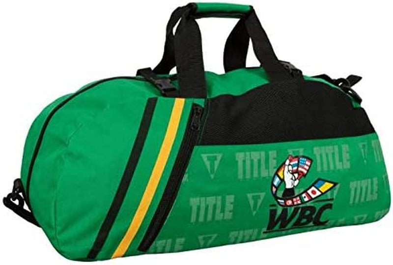 TITLE Boxing WBC Sport Bag/Back Pack, Green