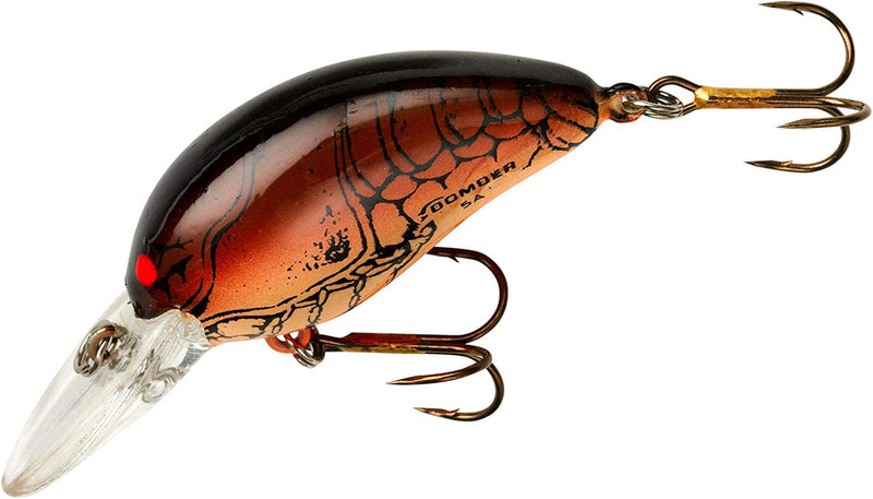 BOMBER Lures Model a Crankbait Fishing Lure Sporting Goods > Outdoor Recreation > Fishing > Fishing Tackle > Fishing Baits & Lures BOMBER Dark Brown Crawdad 2 5/8", 1/2 oz 