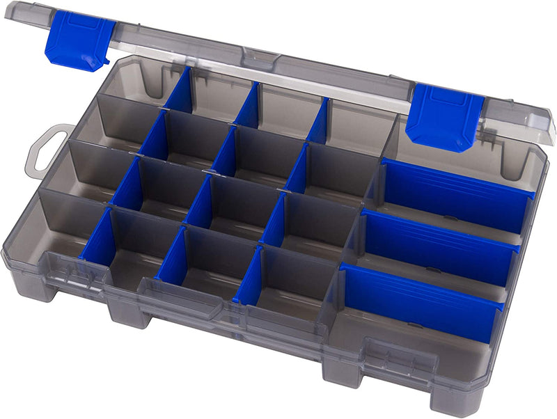 Flambeau Outdoors Zerust MAX 4004ZM Tuff Tainer-Partial Bulk Storage Compartment Section, 20 Compartments and 15 Removable Dividers-11" L X 7.25" W X 1.75" D-Fishing and Tackle Storage Utility Box Sporting Goods > Outdoor Recreation > Fishing > Fishing Tackle Flambeau Inc. 20 Compartments  
