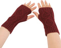 Gloves Mittens Women Women Fashion Knitted Plush Twist Windproof Warm Thickened Gloves Mittens Combo with Pocket
