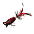 Arbogast Hula Popper 2.0 Topwater Fishing Lure with Feathered Treble Hook and Crackle Pattern Body Sporting Goods > Outdoor Recreation > Fishing > Fishing Tackle > Fishing Baits & Lures Pradco Outdoor Brands Black Death  