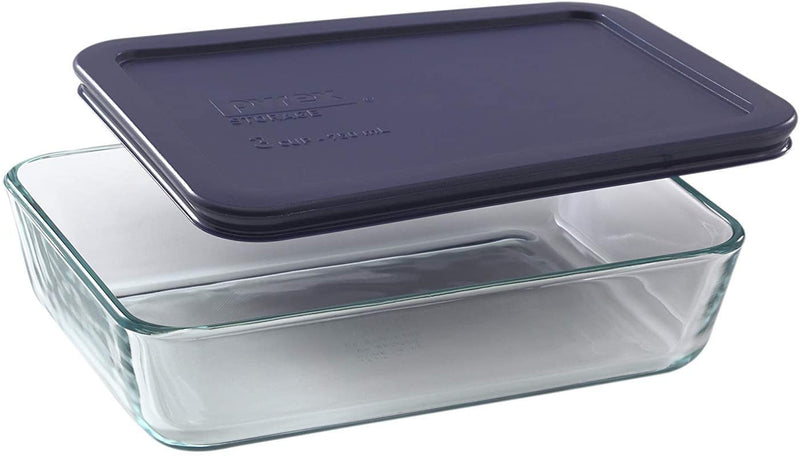 Pyrex Simply Store 10-Pc Glass Food Storage Container Set with Lid, 6-Cup, 3-Cup, 4-Cup & 2-Cup round & Rectangular Meal Prep Containers with Lid, Bpa-Free Lid, Dishwasher, Microwave and Freezer Safe