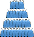 Grneric Drawstring Backpack Bulk 28 PCS Drawstring Bags String Backpack Cinch Bag Sackpack for Kid Gym Home & Garden > Household Supplies > Storage & Organization Grneric Sky Blue  