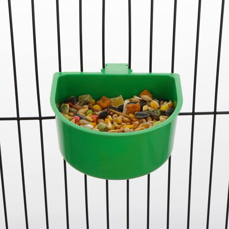 8 Pcs Mini Bird Plastic Feeder Pigeon Small Food Water Bowl Parrot Cage Sand Cup Feeding Holder (Semicircular Shape) Animals & Pet Supplies > Pet Supplies > Bird Supplies > Bird Cage Accessories > Bird Cage Food & Water Dishes DQITJ   