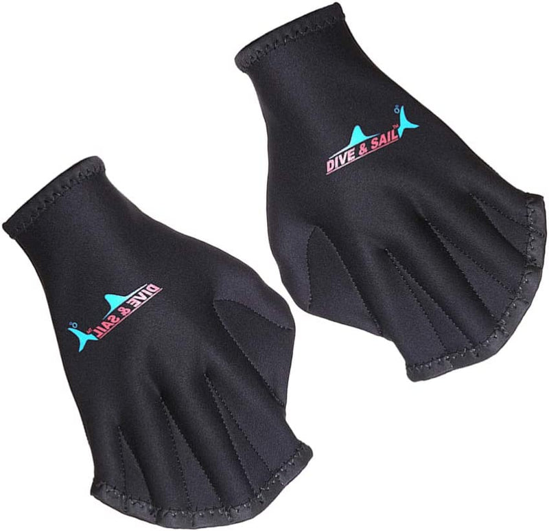 BESPORTBLE Swimming Aquatic Webbed Gloves Black Aqua Water Training Water Resistance Fit Aquatic Training Webbed Paddles Hand Web Swim Costume Sporting Goods > Outdoor Recreation > Boating & Water Sports > Swimming > Swim Gloves BESPORTBLE   