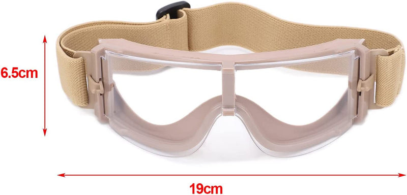 Safety Glasses, Impact Resistant Breathable Outdoor Protective Glasses Scratch Resistant Eyewear Shooting Glasses Sporting Goods > Outdoor Recreation > Cycling > Cycling Apparel & Accessories Serlium   