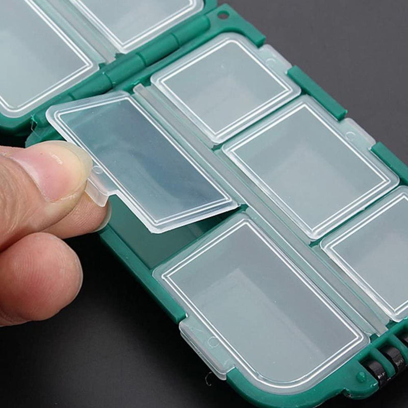 VGEBY Fishing Storage Box, Hard Compartments Hasp Fishing Lures Hooks Tackle Box Case Fishing-Accessories Storage Containers Mini Tackle Box Sporting Goods > Outdoor Recreation > Fishing > Fishing Tackle VGEBY   
