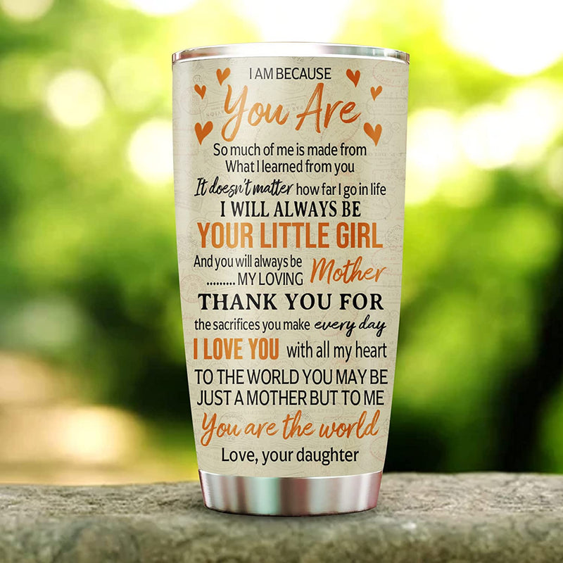 Mom Gifts from Daughters - 20Oz Stainless Steel Insulated Sunflower Mom Tumbler - Christmas, Valentine'S Day, Mom Birthday Gifts, Mothers Day Gifts from Daughter for Mom, New Mom, Bonus Mom Home & Garden > Kitchen & Dining > Tableware > Drinkware FamilyGater   