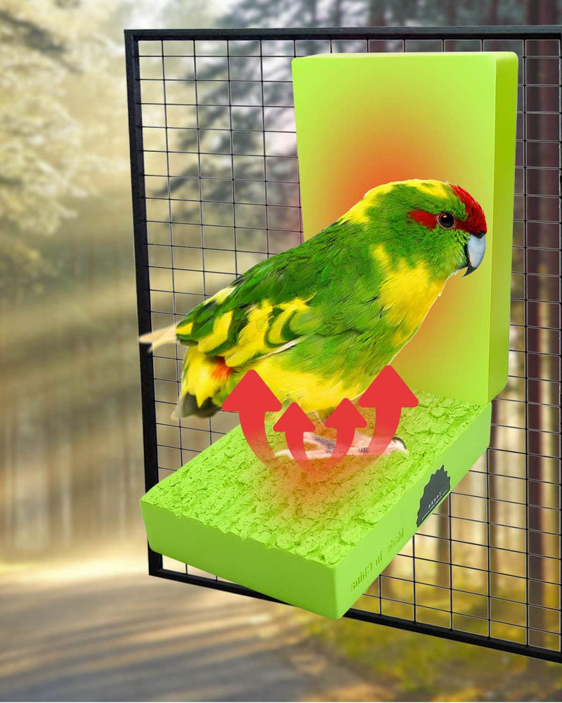 Bird Heater for Cage Bird Perch Stand Warmer Snuggle up Fit for African Grey, Parakeets, Parrots, Small Birds, Hamsters, Hedgehogs, Chinchillas and Other Animals, 12V 3.3"X6" Cross Section Animals & Pet Supplies > Pet Supplies > Bird Supplies NTSUMI   