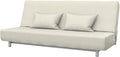 SOFERIA Replacement Compatible Cover for BEDDINGE 3-Seat Sofa-Bed, Fabric Eco Leather Creme Home & Garden > Decor > Chair & Sofa Cushions Soferia Softi Beige  
