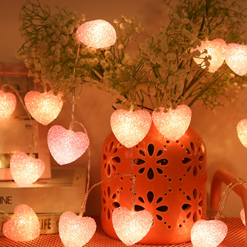 CNKOO String Lights Heart Shaped Lamp 4.92 Feet 10 Led Heart String Lights Indoor Outdoor Bedroom Party Wedding, Holidays and Valentines Day Party Favors Supplies,Pink Home & Garden > Decor > Seasonal & Holiday Decorations CNKOO   