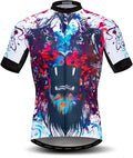 JPOJPO Men'S Cycling Jersey Bicycle Short Sleeved Bicycle Jacket with Pockets Sporting Goods > Outdoor Recreation > Cycling > Cycling Apparel & Accessories JPOJPO 6# Chest40.1-42.5"=Tag L 