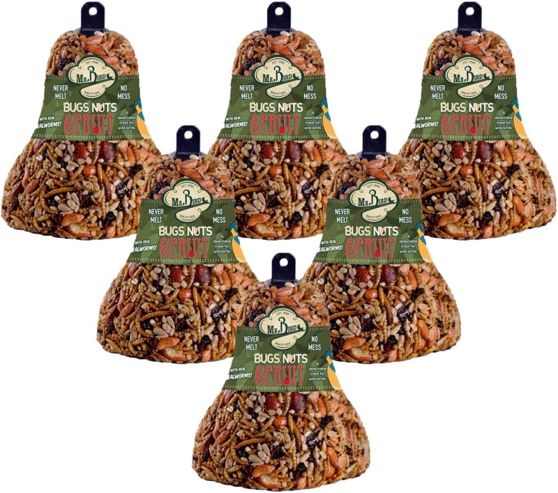 Mr. Bird 6-Pack Bugs, Nuts, & Fruit Wild Bird Seed Bell 12.5 Oz. Animals & Pet Supplies > Pet Supplies > Bird Supplies > Bird Food Mr. Bird 6  