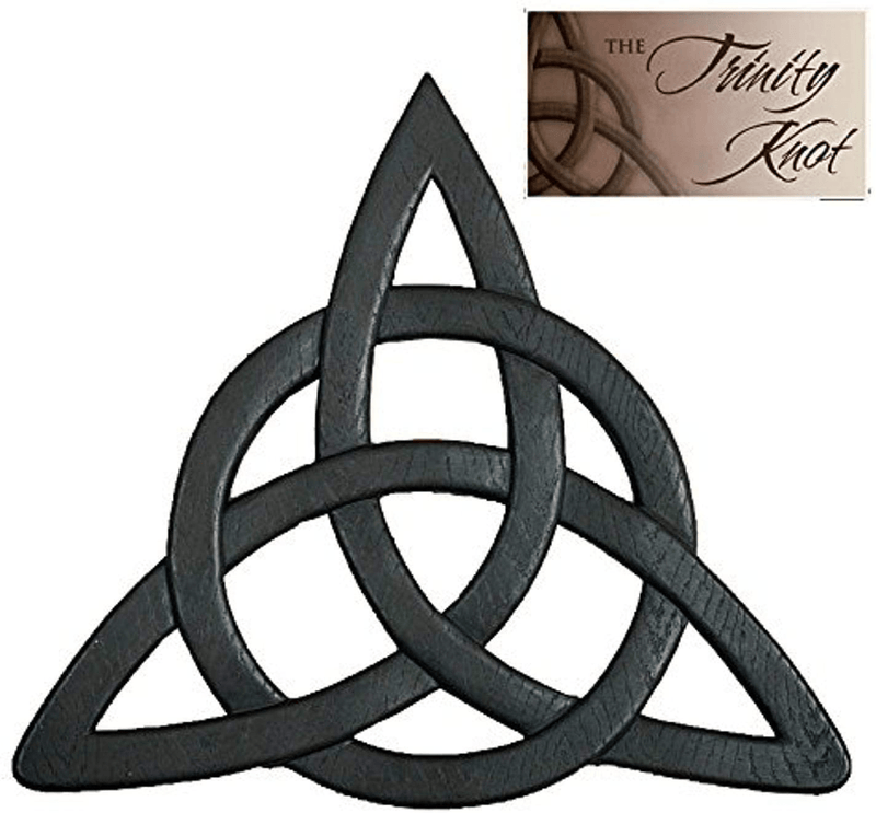 Abbey Gift Irish Trinity Knot Wall Hanging black, 11.8 x 1.6 x 13.2 Home & Garden > Decor > Artwork > Sculptures & Statues Abbey Gift Default Title  