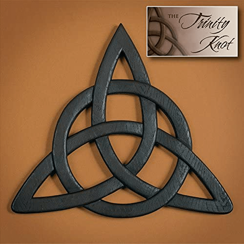 Abbey Gift Irish Trinity Knot Wall Hanging black, 11.8 x 1.6 x 13.2