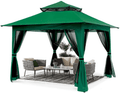 ABCCANOPY 13'x13' Gazebo Tent Outdoor Pop up Gazebo Canopy Shelter with Mosquito Netting (Brown) Home & Garden > Lawn & Garden > Outdoor Living > Outdoor Structures > Canopies & Gazebos ABCCANOPY green  
