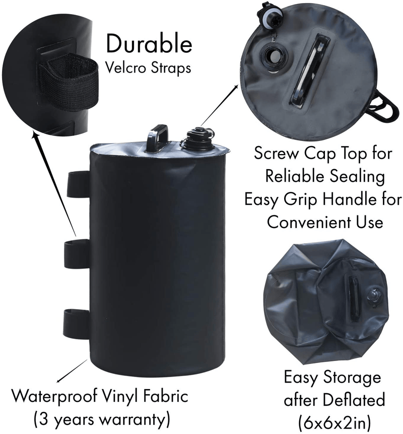 ABCCANOPY Canopy Water Weights Bag, Leg Weights for Canopy Tent (Black) Home & Garden > Lawn & Garden > Outdoor Living > Outdoor Structures > Canopies & Gazebos ABCCANOPY   