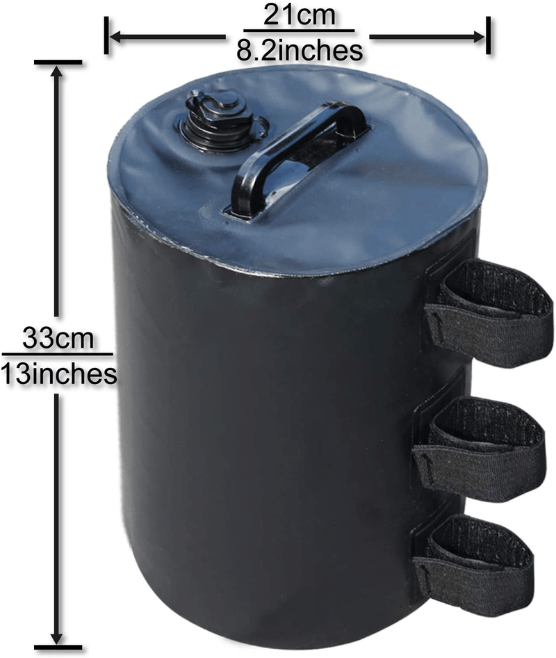 ABCCANOPY Canopy Water Weights Bag, Leg Weights for Canopy Tent (Black)
