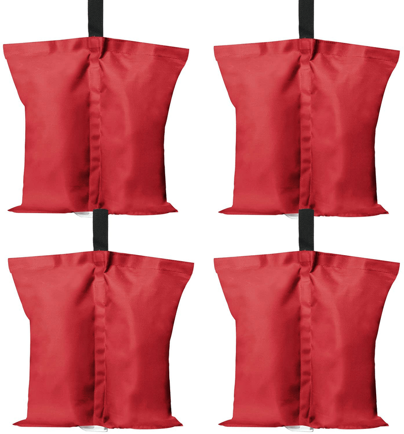 ABCCANOPY Canopy Weights Gazebo Tent Sand Bags,4pcs-Pack (Black) Home & Garden > Lawn & Garden > Outdoor Living > Outdoor Structures > Canopies & Gazebos ABCCANOPY Red Medium 