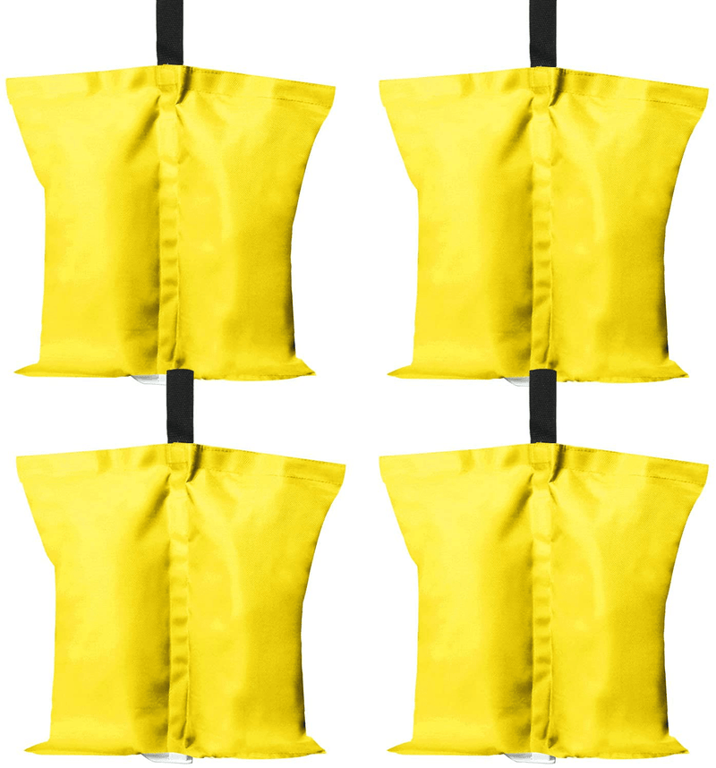ABCCANOPY Canopy Weights Gazebo Tent Sand Bags,4pcs-Pack (Black) Home & Garden > Lawn & Garden > Outdoor Living > Outdoor Structures > Canopies & Gazebos ABCCANOPY yellow Medium 