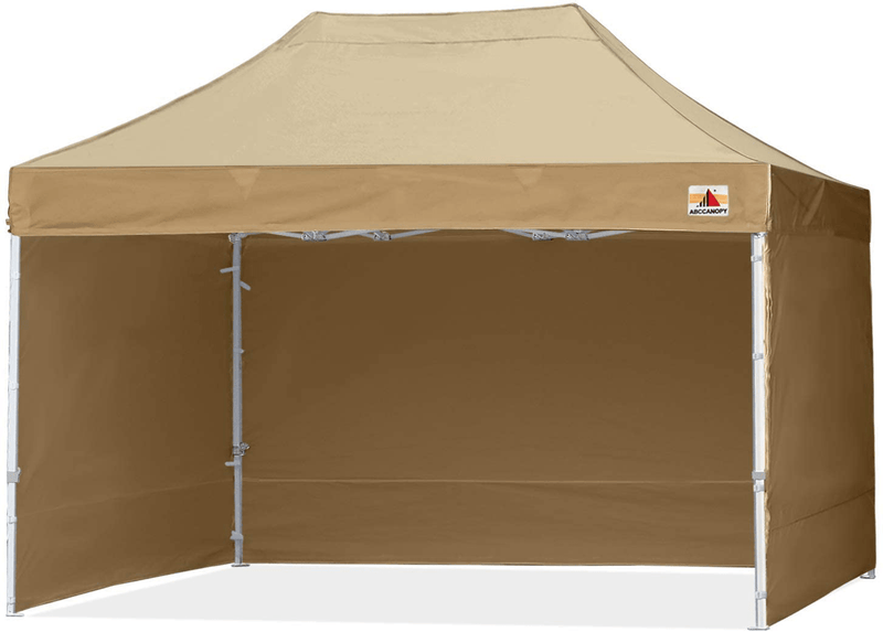 ABCCANOPY Ez Pop Up Canopy Tent with Sidewalls 10x10 Commercial -Series Home & Garden > Lawn & Garden > Outdoor Living > Outdoor Structures > Canopies & Gazebos ABCCANOPY beige 10X15 
