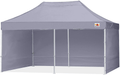 ABCCANOPY Ez Pop Up Canopy Tent with Sidewalls 10x10 Commercial -Series Home & Garden > Lawn & Garden > Outdoor Living > Outdoor Structures > Canopies & Gazebos ABCCANOPY Gray 10X20 