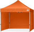 ABCCANOPY Ez Pop Up Canopy Tent with Sidewalls 10x10 Commercial -Series Home & Garden > Lawn & Garden > Outdoor Living > Outdoor Structures > Canopies & Gazebos ABCCANOPY orange 8X8 
