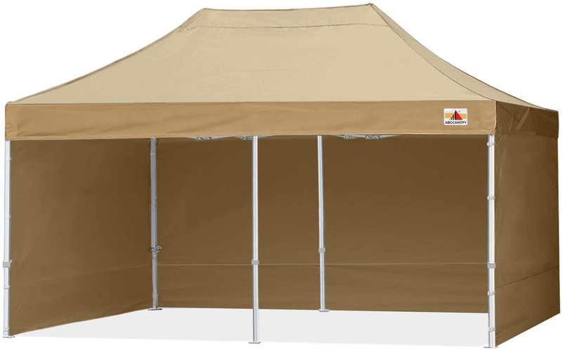 ABCCANOPY Ez Pop Up Canopy Tent with Sidewalls 10x10 Commercial -Series Home & Garden > Lawn & Garden > Outdoor Living > Outdoor Structures > Canopies & Gazebos ABCCANOPY beige 10X20 