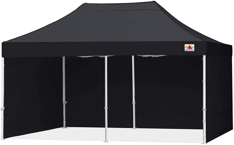 ABCCANOPY Ez Pop Up Canopy Tent with Sidewalls 10x10 Commercial -Series Home & Garden > Lawn & Garden > Outdoor Living > Outdoor Structures > Canopies & Gazebos ABCCANOPY black 8X16 