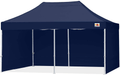 ABCCANOPY Ez Pop Up Canopy Tent with Sidewalls 10x10 Commercial -Series Home & Garden > Lawn & Garden > Outdoor Living > Outdoor Structures > Canopies & Gazebos ABCCANOPY navy blue 8X16 
