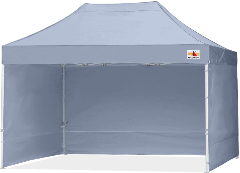 ABCCANOPY Ez Pop Up Canopy Tent with Sidewalls 10x10 Commercial -Series Home & Garden > Lawn & Garden > Outdoor Living > Outdoor Structures > Canopies & Gazebos ABCCANOPY Gray 10X15 