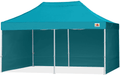 ABCCANOPY Ez Pop Up Canopy Tent with Sidewalls 10x10 Commercial -Series Home & Garden > Lawn & Garden > Outdoor Living > Outdoor Structures > Canopies & Gazebos ABCCANOPY turquoise 10X20 