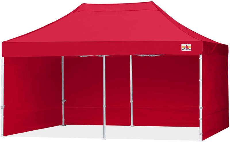 ABCCANOPY Ez Pop Up Canopy Tent with Sidewalls 10x10 Commercial -Series Home & Garden > Lawn & Garden > Outdoor Living > Outdoor Structures > Canopies & Gazebos ABCCANOPY burgundy 10X20 