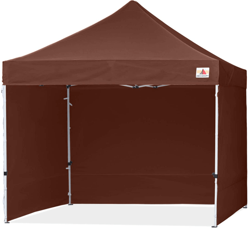 ABCCANOPY Ez Pop Up Canopy Tent with Sidewalls 10x10 Commercial -Series Home & Garden > Lawn & Garden > Outdoor Living > Outdoor Structures > Canopies & Gazebos ABCCANOPY brown 10X10 